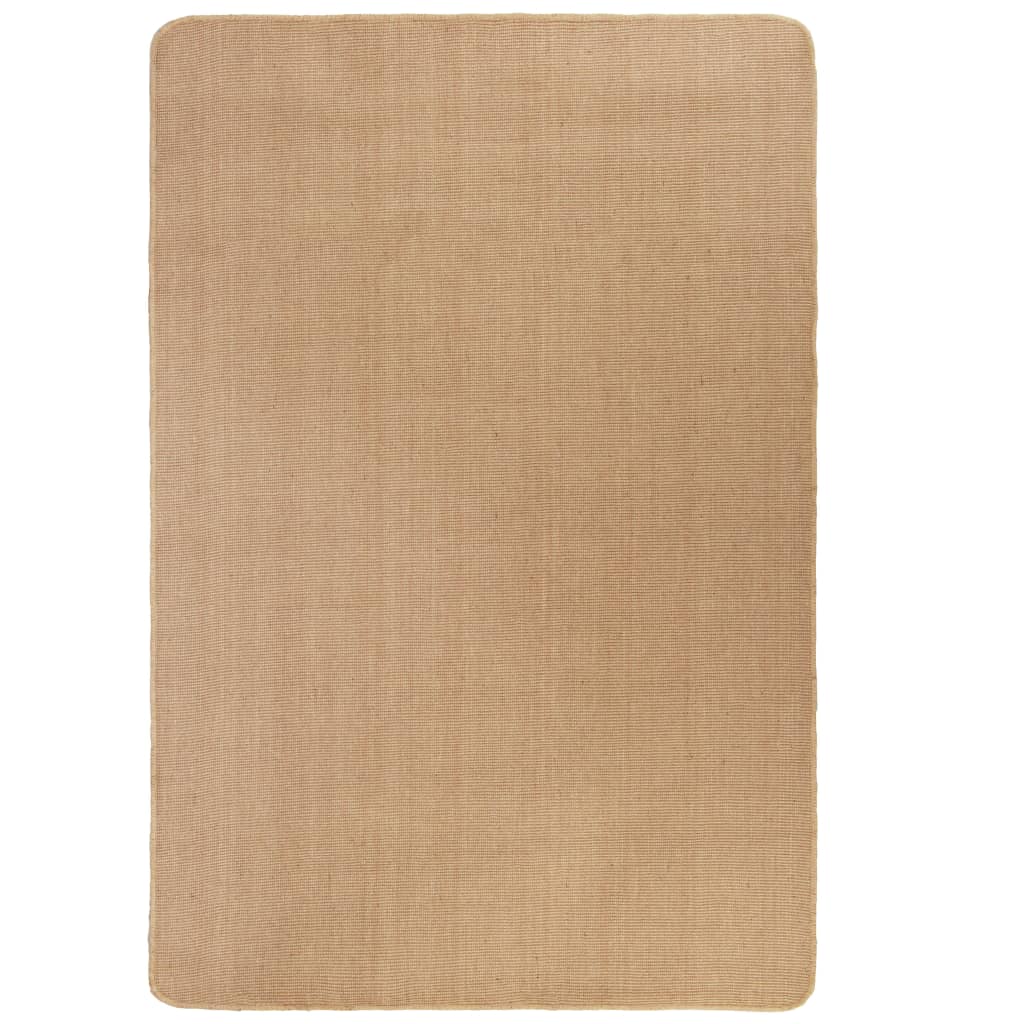 vidaXL Area Rug Jute with Latex Backing 120x180 cm Natural