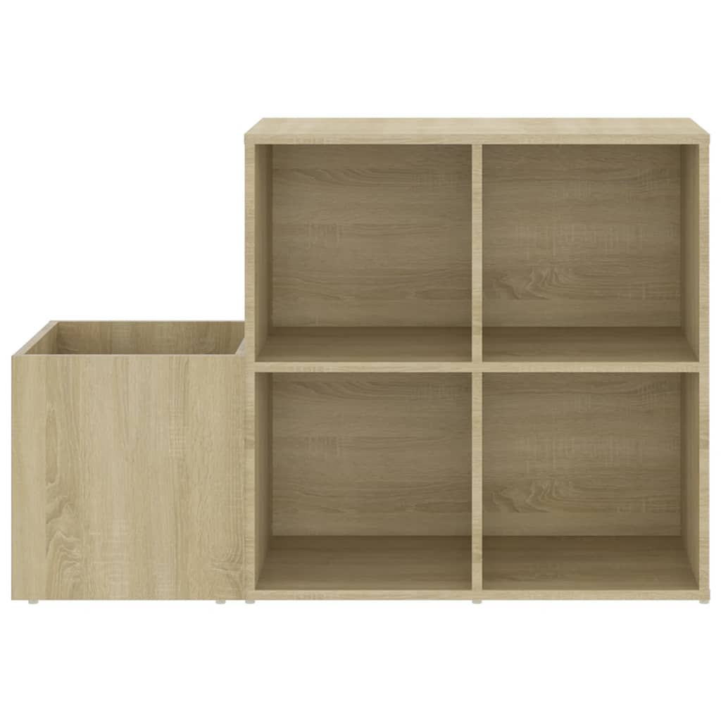 vidaXL Hall Shoe Cabinet Sonoma Oak 105x35.5x70 cm Engineered Wood