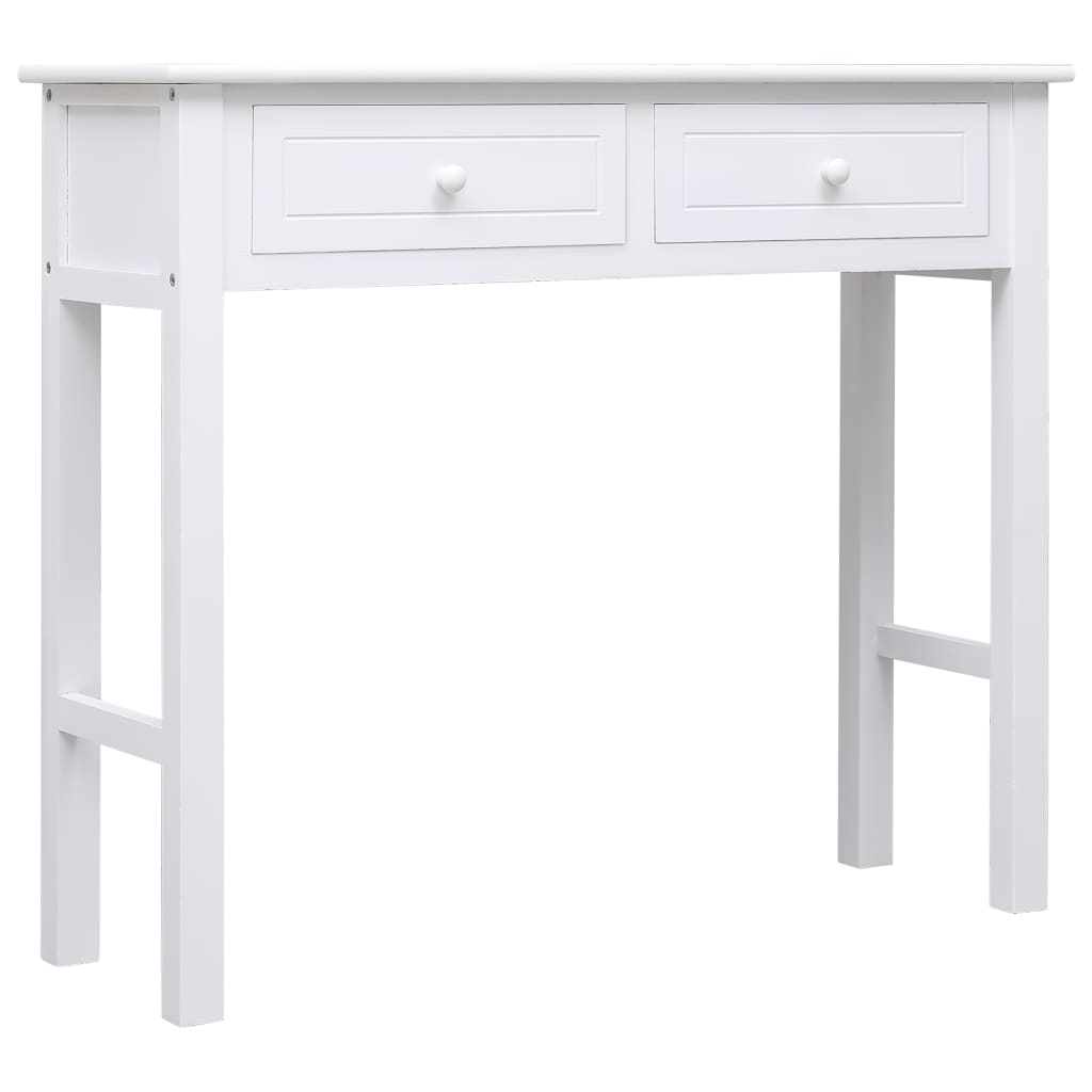vidaXL Console Table White 90x30x77 cm Wood