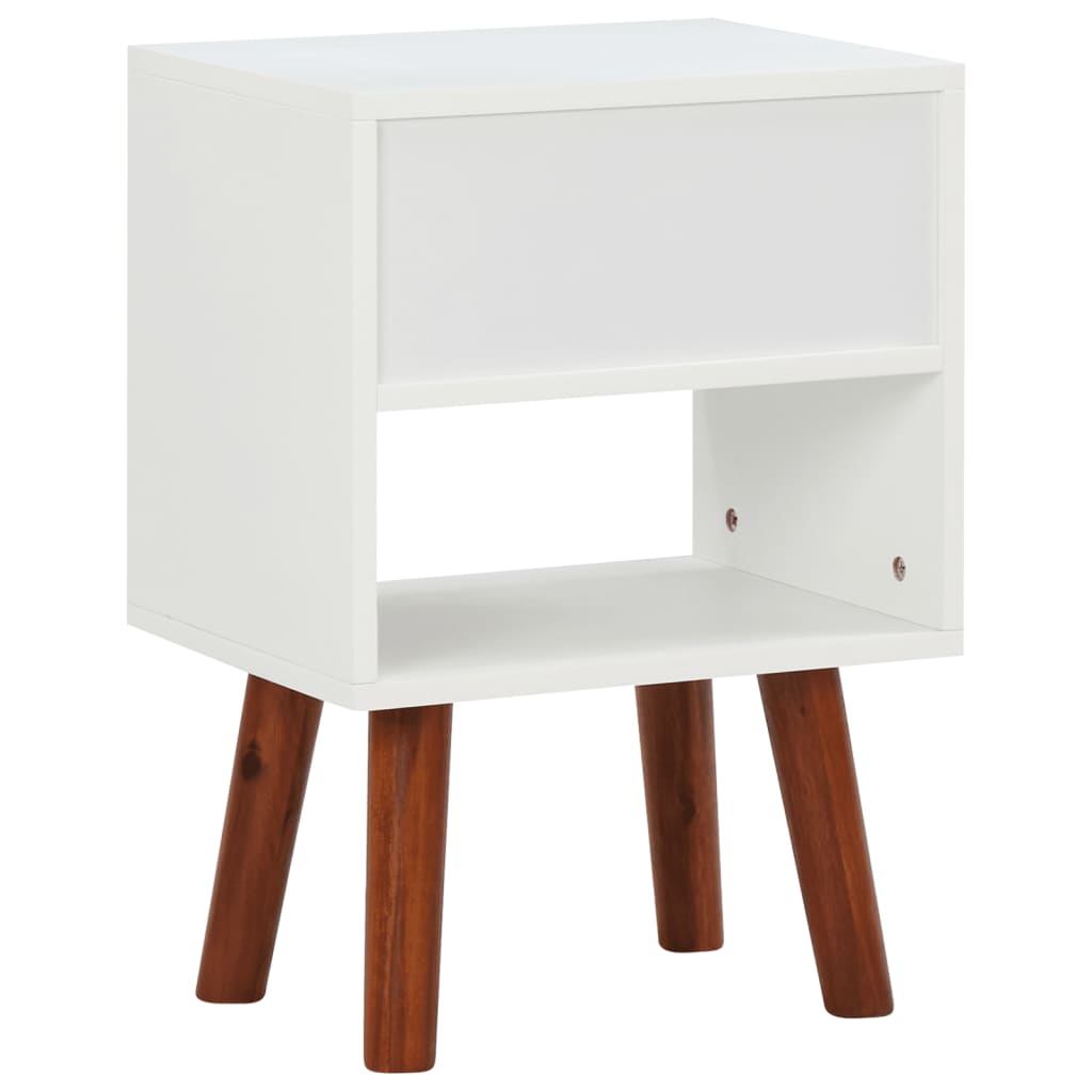 vidaXL Bedside Cabinet Solid Acacia Wood 40x30x57 cm