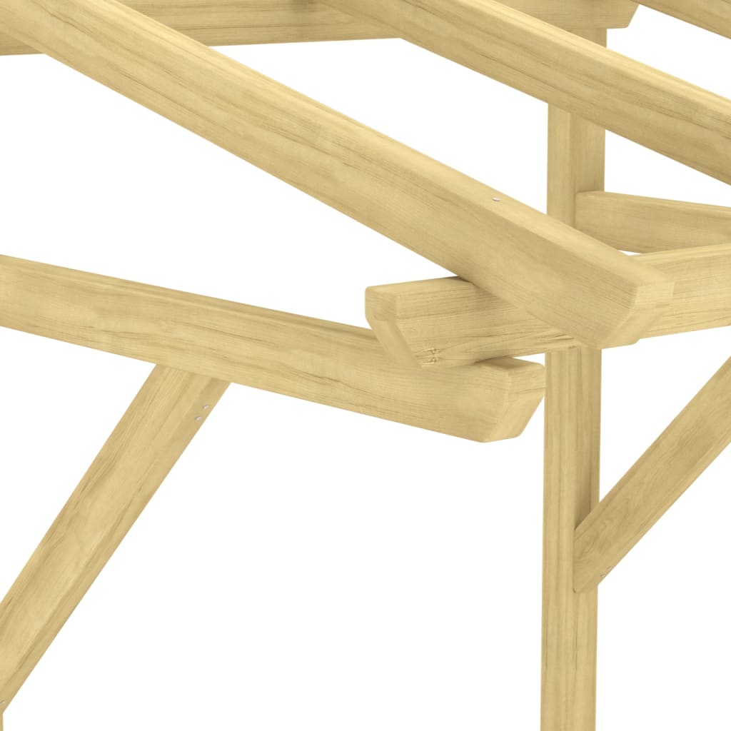 vidaXL Door Canopy 100x100x80 cm Impregnated Solid Wood Pine