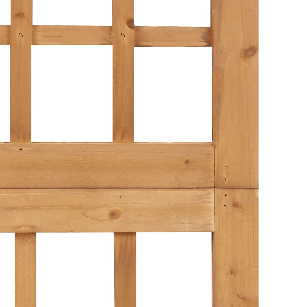vidaXL 6-Panel Room Divider/Trellis Solid Fir Wood 242.5x180 cm