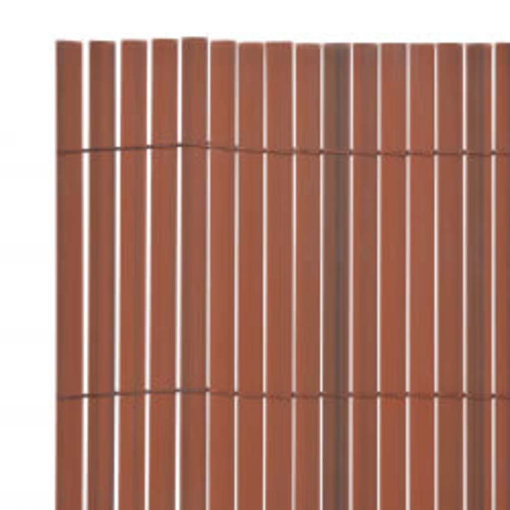 vidaXL Double-Sided Garden Fence 110x400 cm Brown