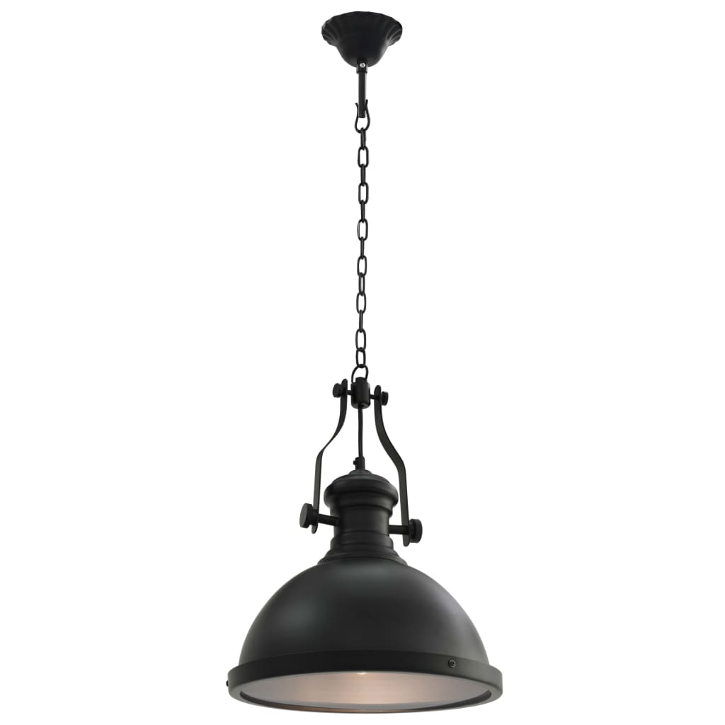 vidaXL Ceiling Lamp Black Round E27
