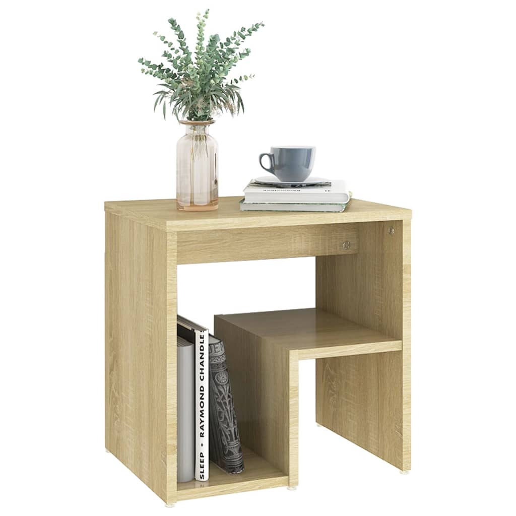vidaXL Bed Cabinet Sonoma Oak 40x30x40 cm Engineered Wood