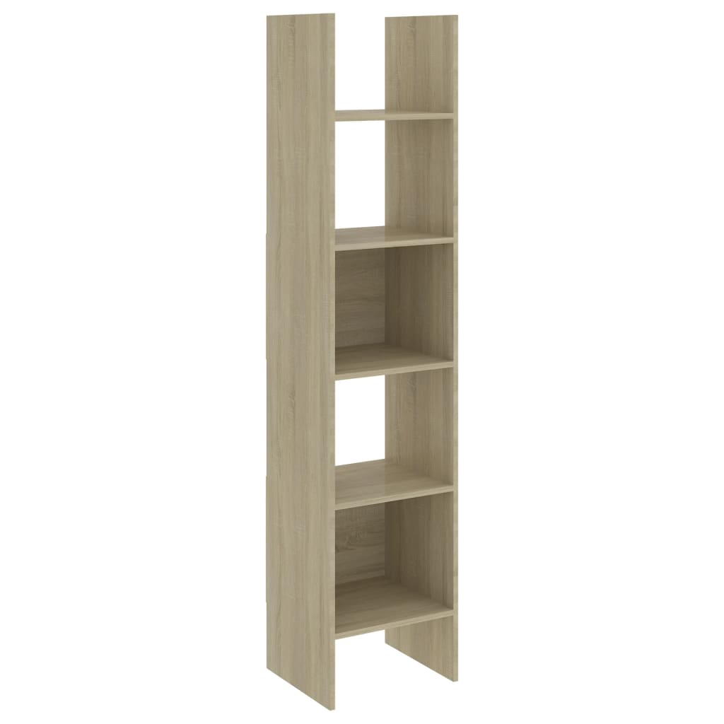 vidaXL Book Cabinet Sonoma Oak 40x35x180 cm Engineered Wood