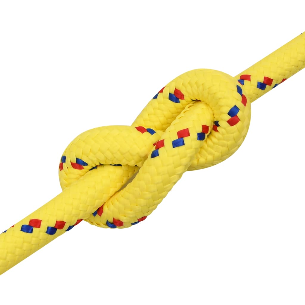 vidaXL Boat Rope Yellow 20 mm 100 m Polypropylene