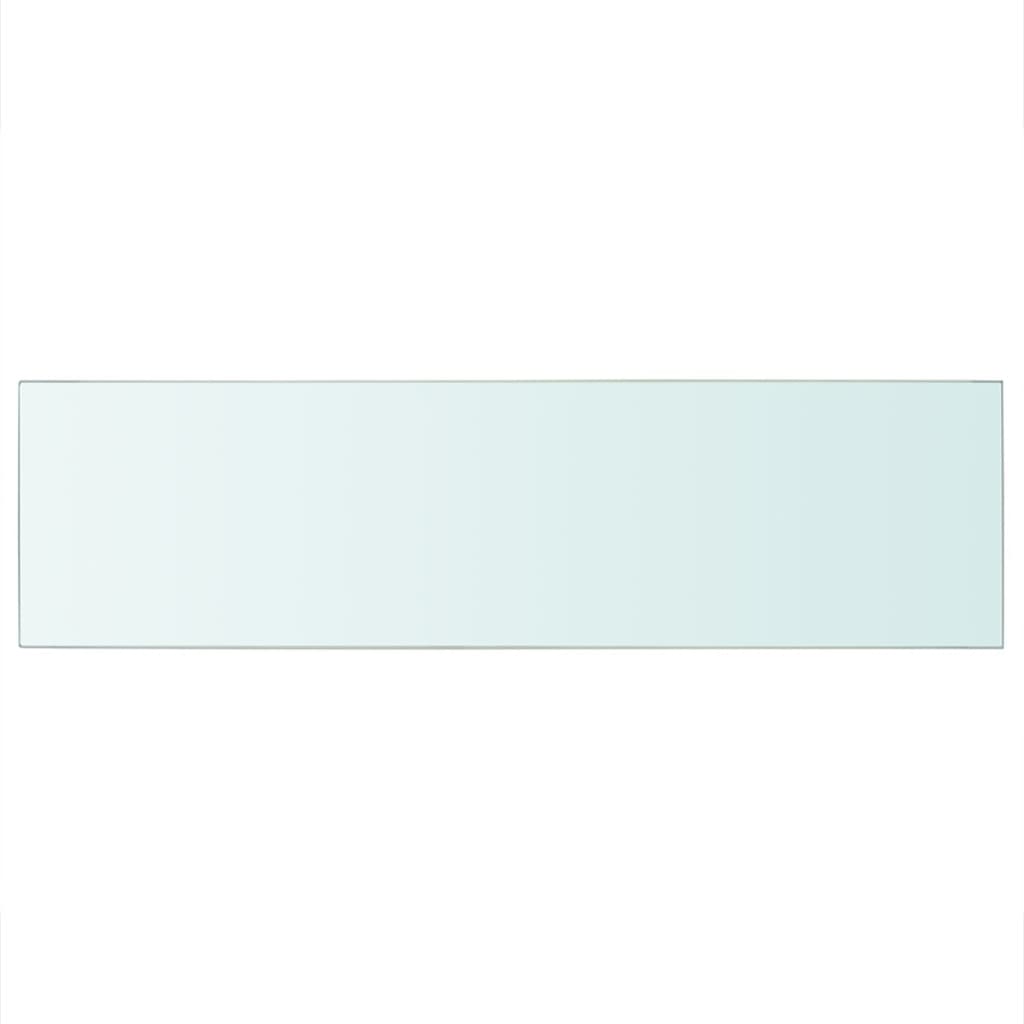 vidaXL Shelf Panel Glass Clear 90x25 cm