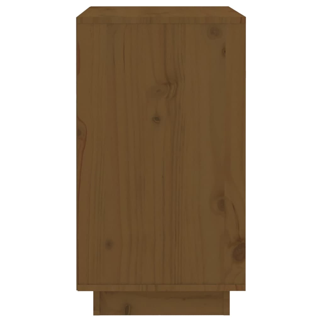 vidaXL Wine Cabinet Honey Brown 55.5x34x61 cm Solid Wood Pine