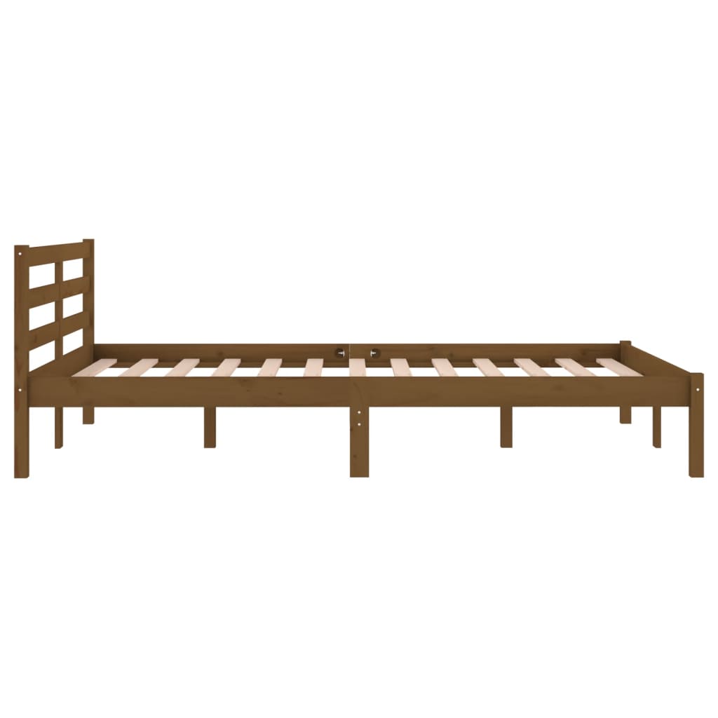 vidaXL Day Bed Solid Wood Pine 120x200 cm Small Double Honey Brown