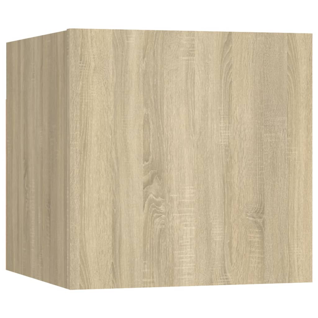 vidaXL 3 Piece TV Cabinet Set Sonoma Oak Engineered Wood