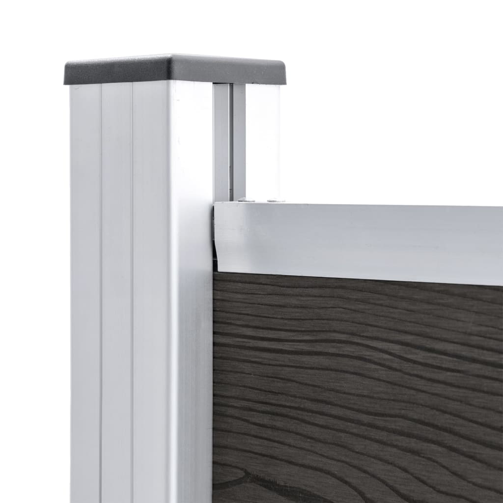 vidaXL Fence Panel WPC 180x146 cm Grey