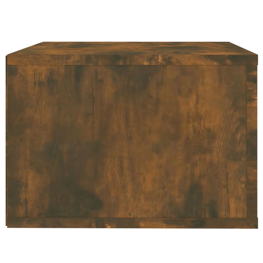 vidaXL Wall-mounted Bedside Cabinet Smoked Oak 50x36x25 cm