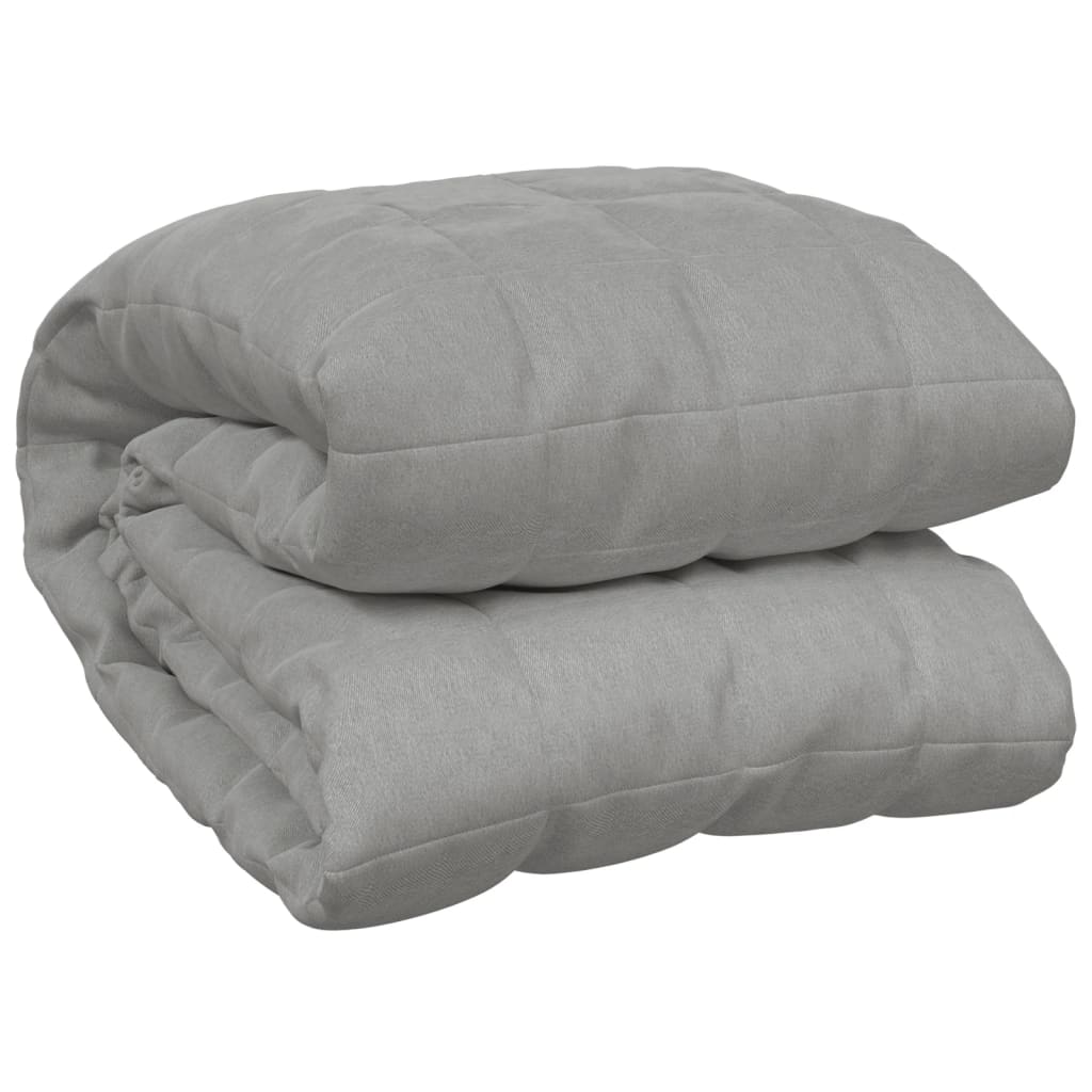 vidaXL Weighted Blanket Grey 120x180 cm 5 kg Fabric