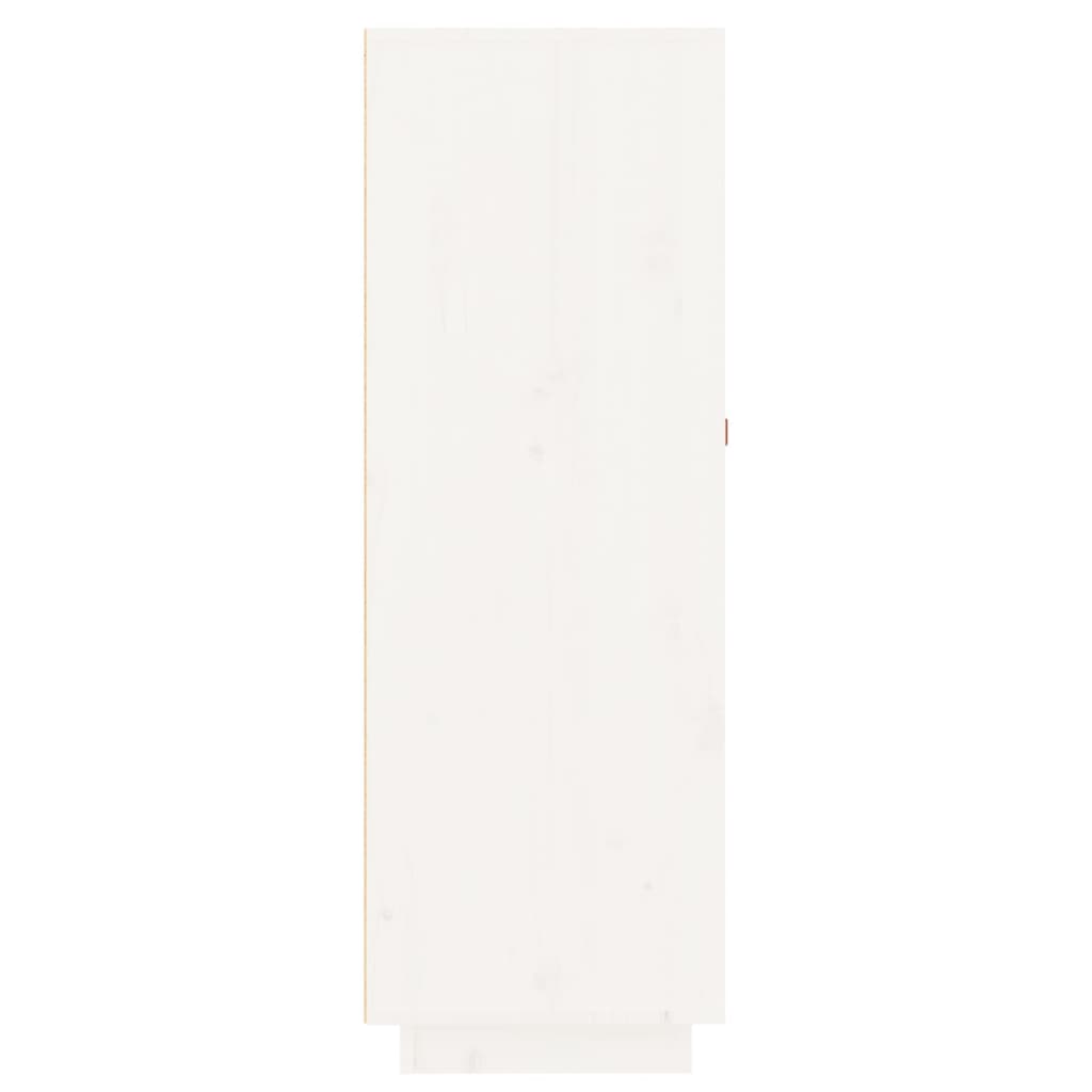 vidaXL Wine Cabinet White 45x34x100 cm Solid Wood Pine