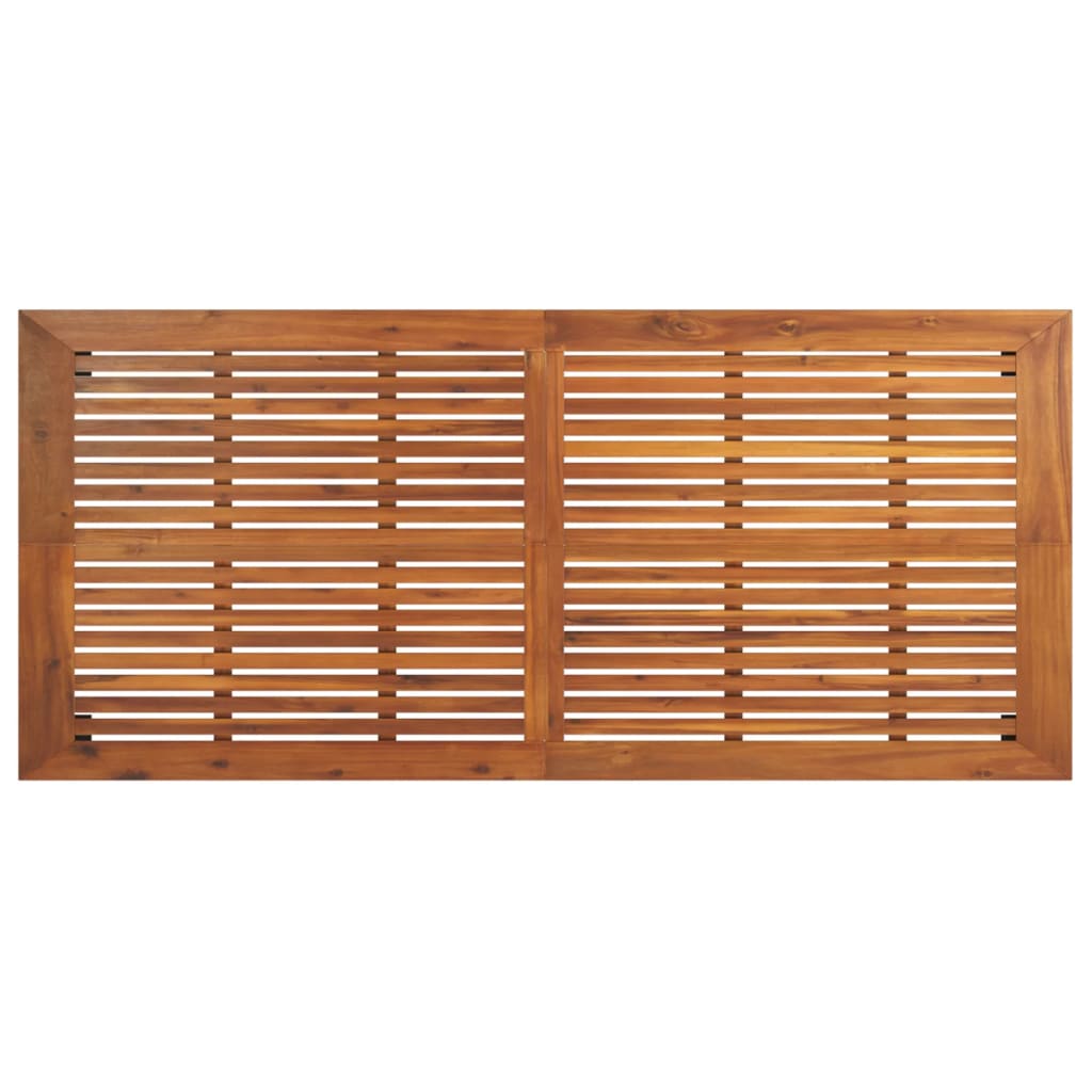 vidaXL Garden Table 200x100x75 cm Solid Wood Acacia vidaXL.co.uk