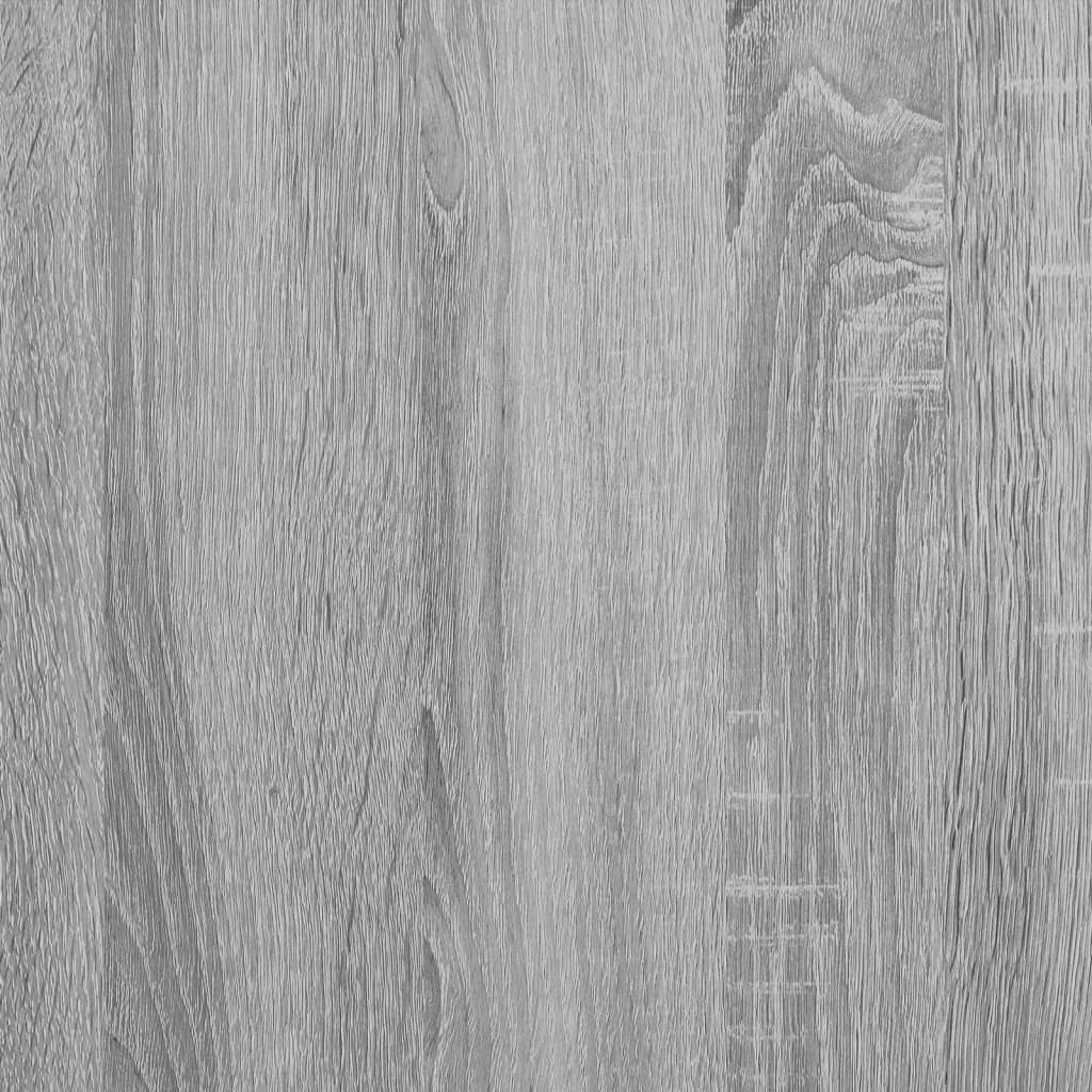 vidaXL Baker's Rack Grey Sonoma 90x40x132 cm Engineered Wood and Metal