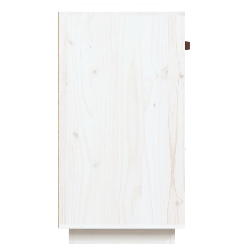 vidaXL Sideboard White 100x40x75 cm Solid Wood Pine