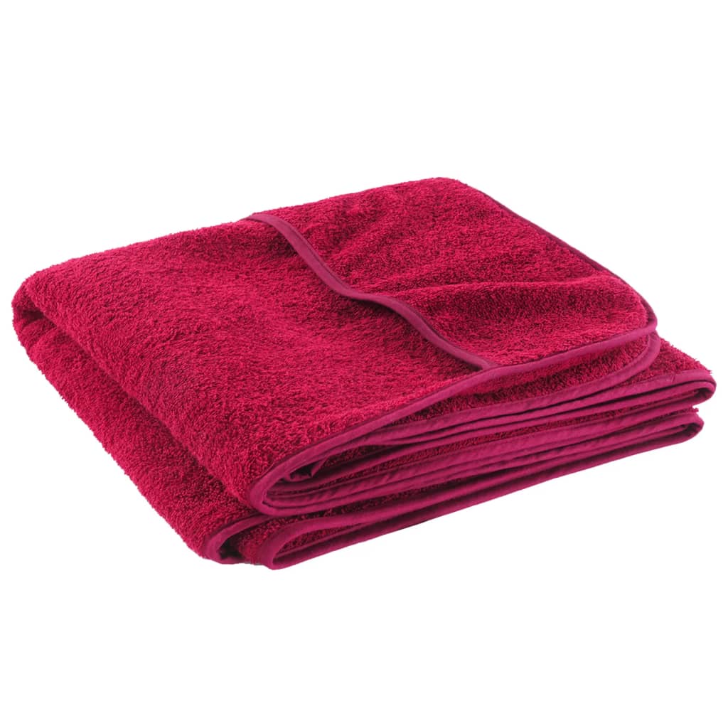 vidaXL Beach Towels 4 pcs Burgundy 60x135 cm Fabric 400 GSM