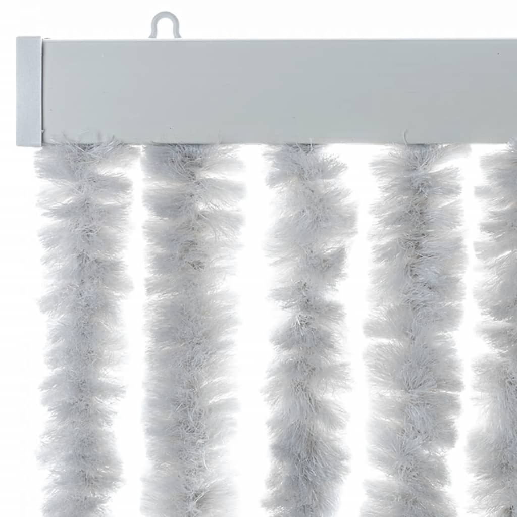 vidaXL Fly Curtain Grey 100x220 cm Chenille