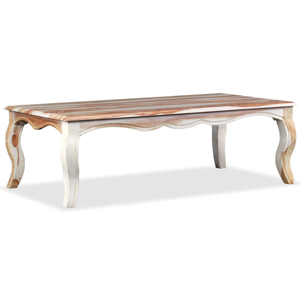 vidaXL Coffee Table Solid Sheesham Wood 110x60x35 cm