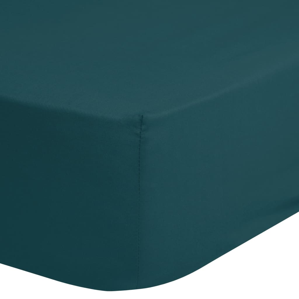 Good Morning Jersey Fitted Sheet 160/180x200 cm Petrol