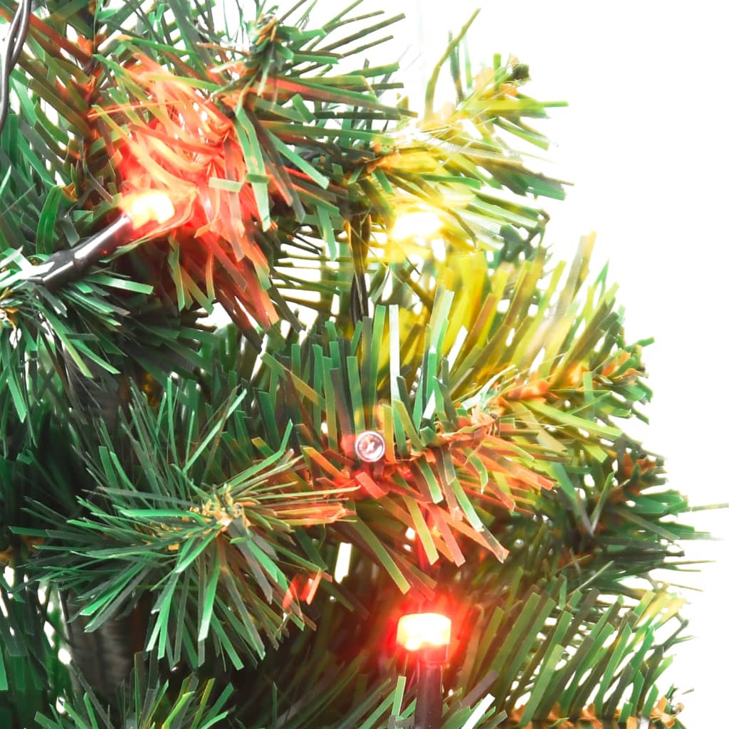 vidaXL Christmas Pathway Trees 6 pcs with Multicolour LEDs 45 cm PVC
