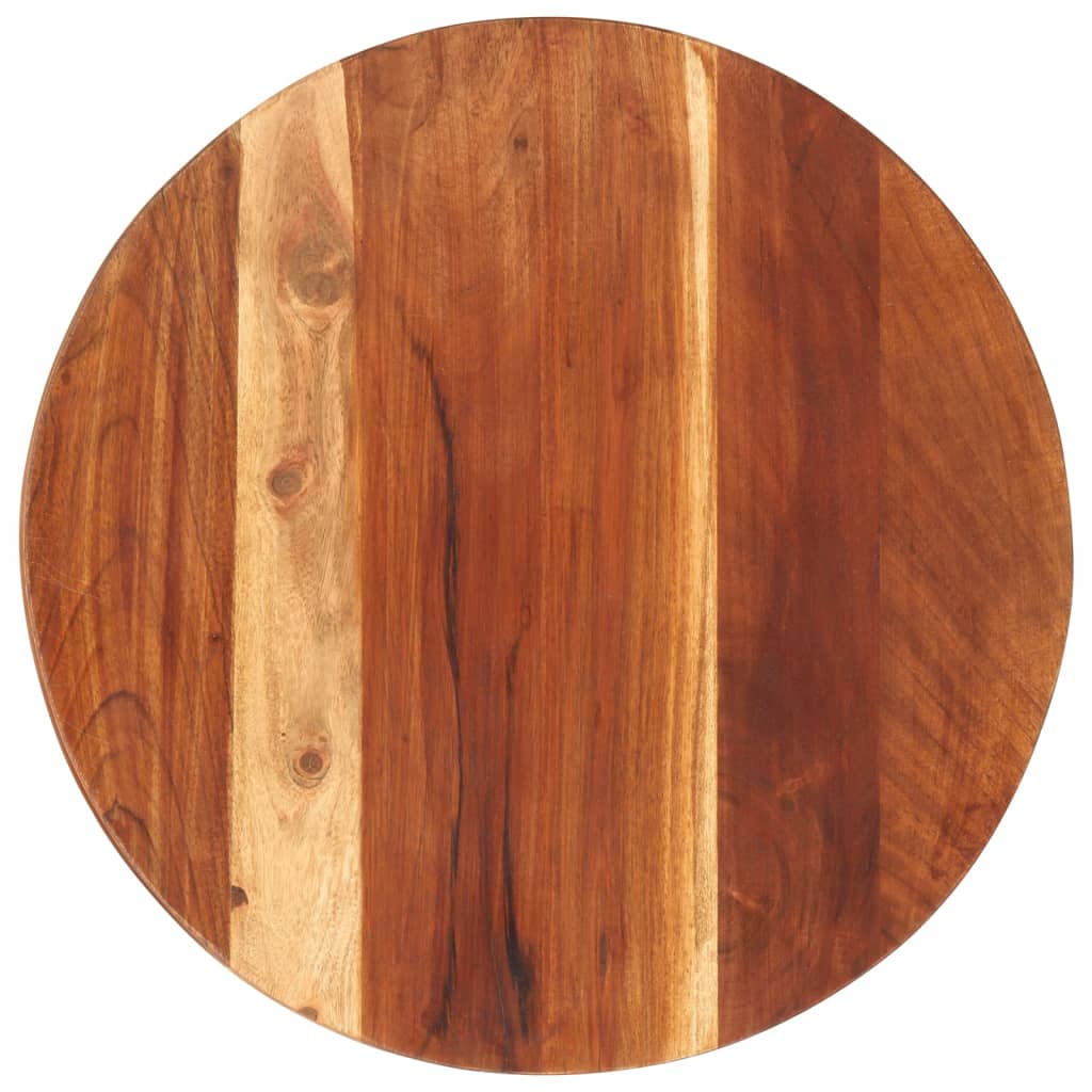 vidaXL Table Top Solid Wood Acacia Round 25-27 mm 40 cm