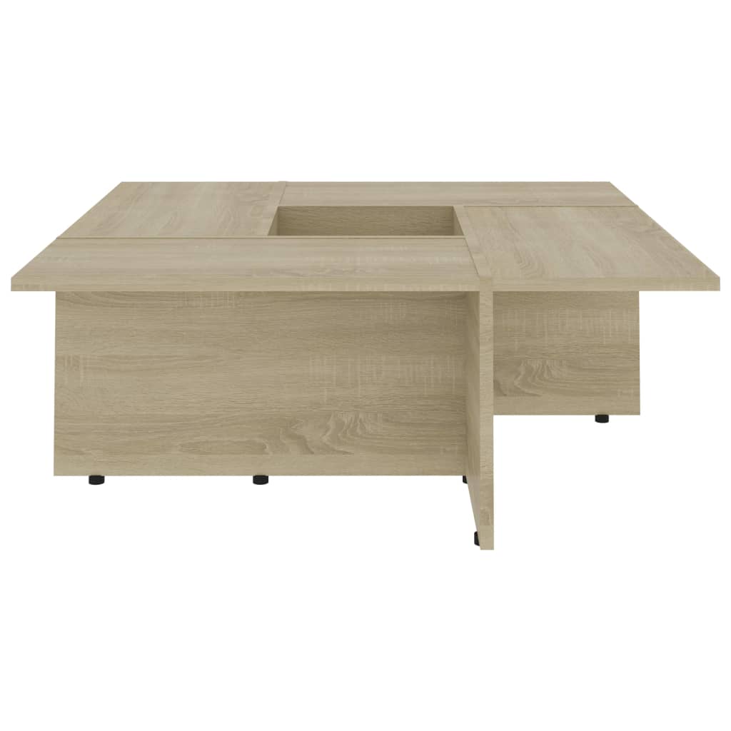 vidaXL Coffee Table Sonoma Oak 79.5x79.5x30 cm Chipboard