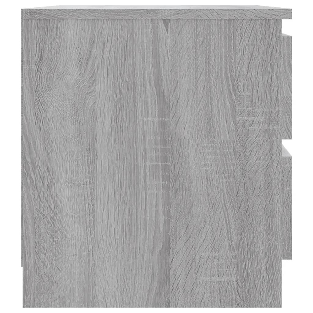 vidaXL Bed Cabinet Grey Sonoma 50x39x43.5 cm Engineered Wood