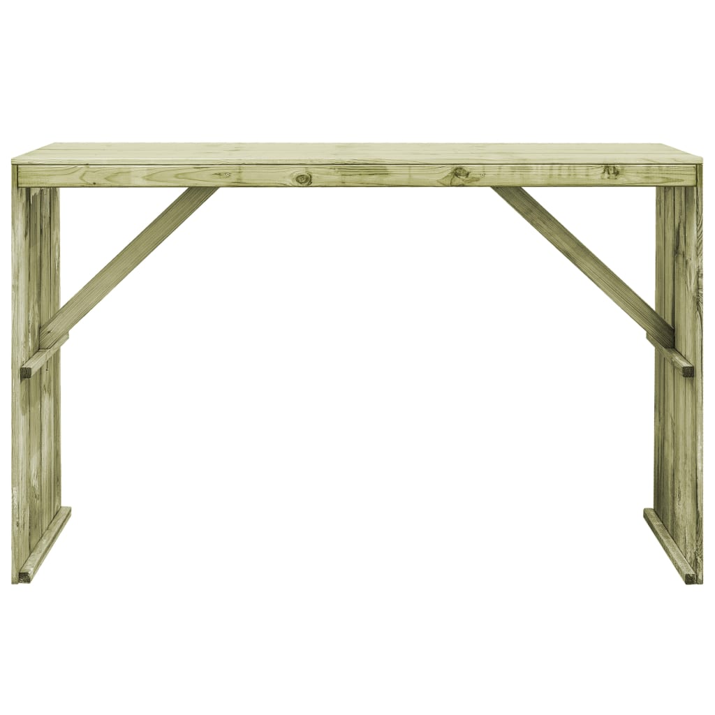 vidaXL Bar Table 170x60x110 cm Impregnated Pinewood