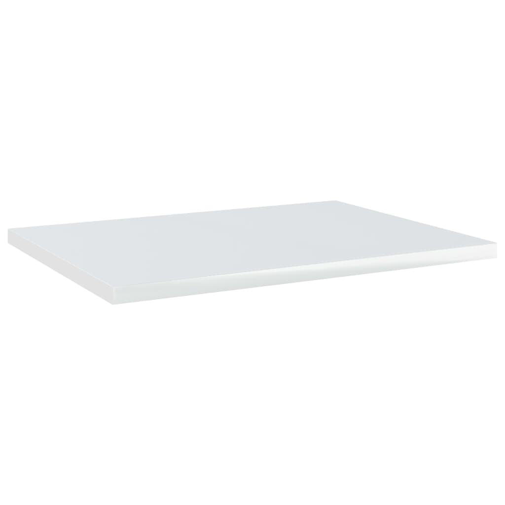 vidaXL Bookshelf Boards 4 pcs High Gloss White 40x30x1.5 cm Engineered Wood