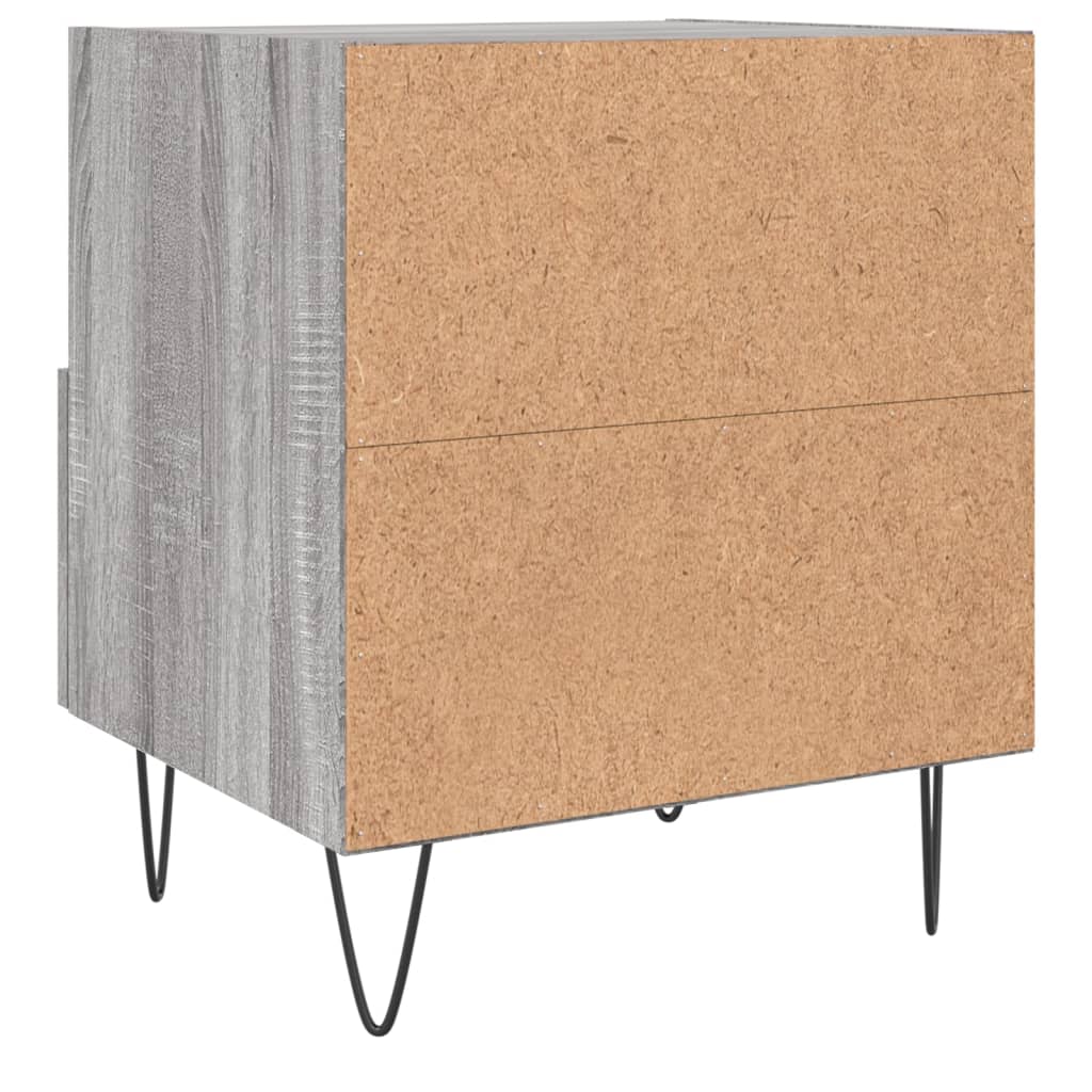 vidaXL Bedside Cabinet Grey Sonoma 40x35x47.5 cm Engineered Wood