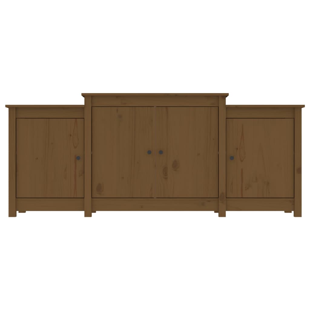 vidaXL Sideboard Honey Brown 164x37x68 cm Solid Wood Pine