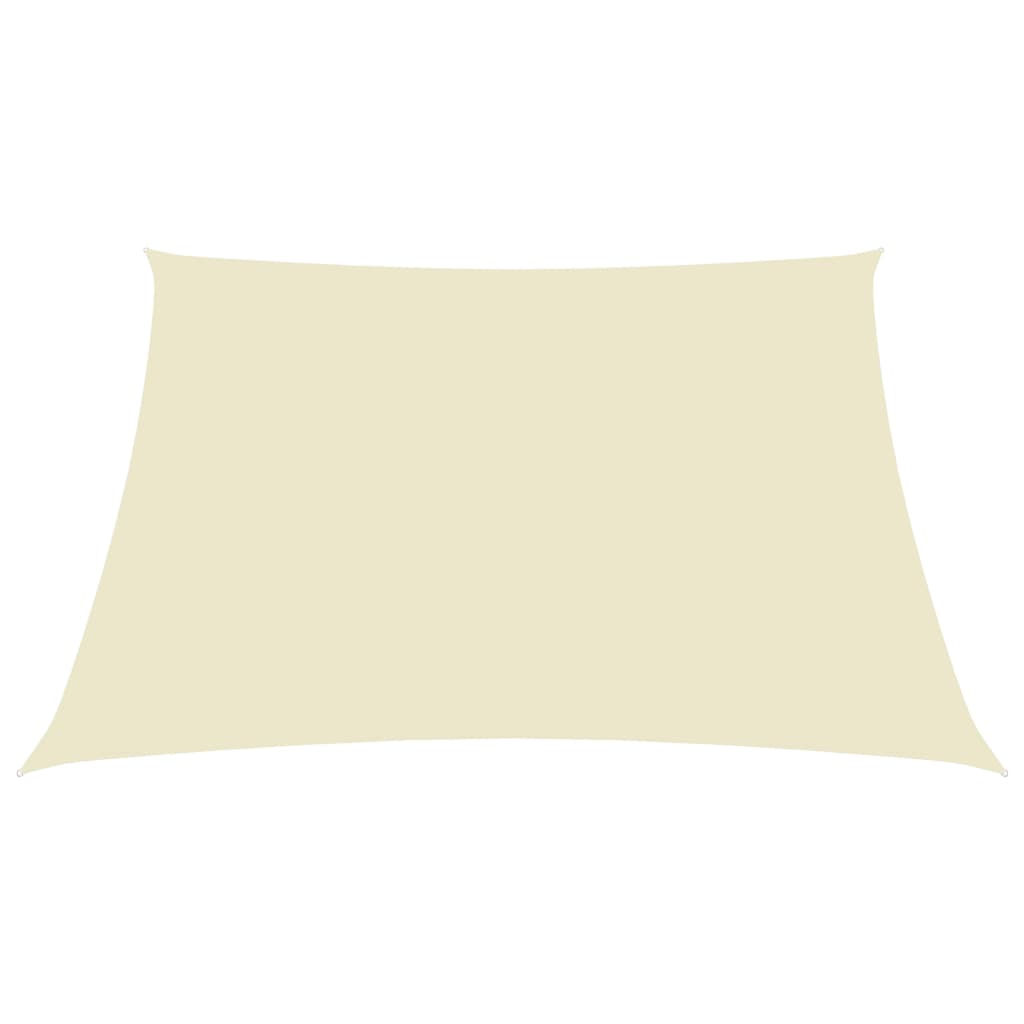 vidaXL Sunshade Sail Oxford Fabric Rectangular 2x3.5 m Cream