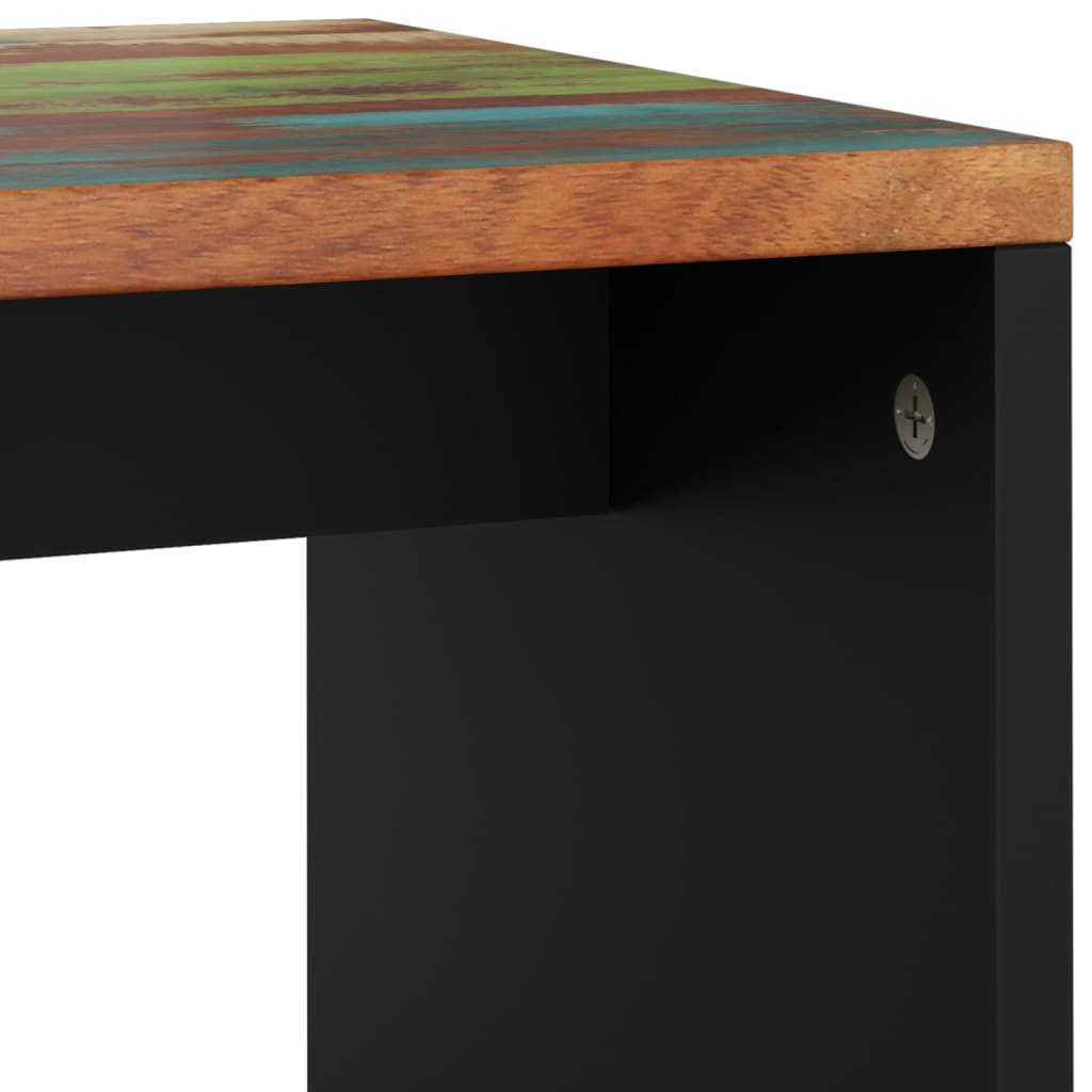 vidaXL Coffee Table 40x31x46 cm Solid Wood Reclaimed&Engineered Wood