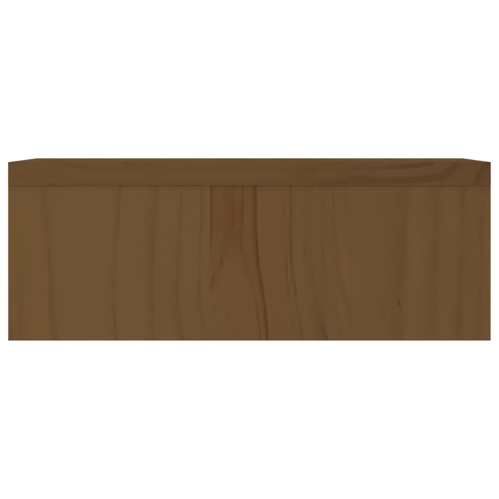 vidaXL Monitor Stand Honey Brown 50x27x10 cm Solid Wood Pine