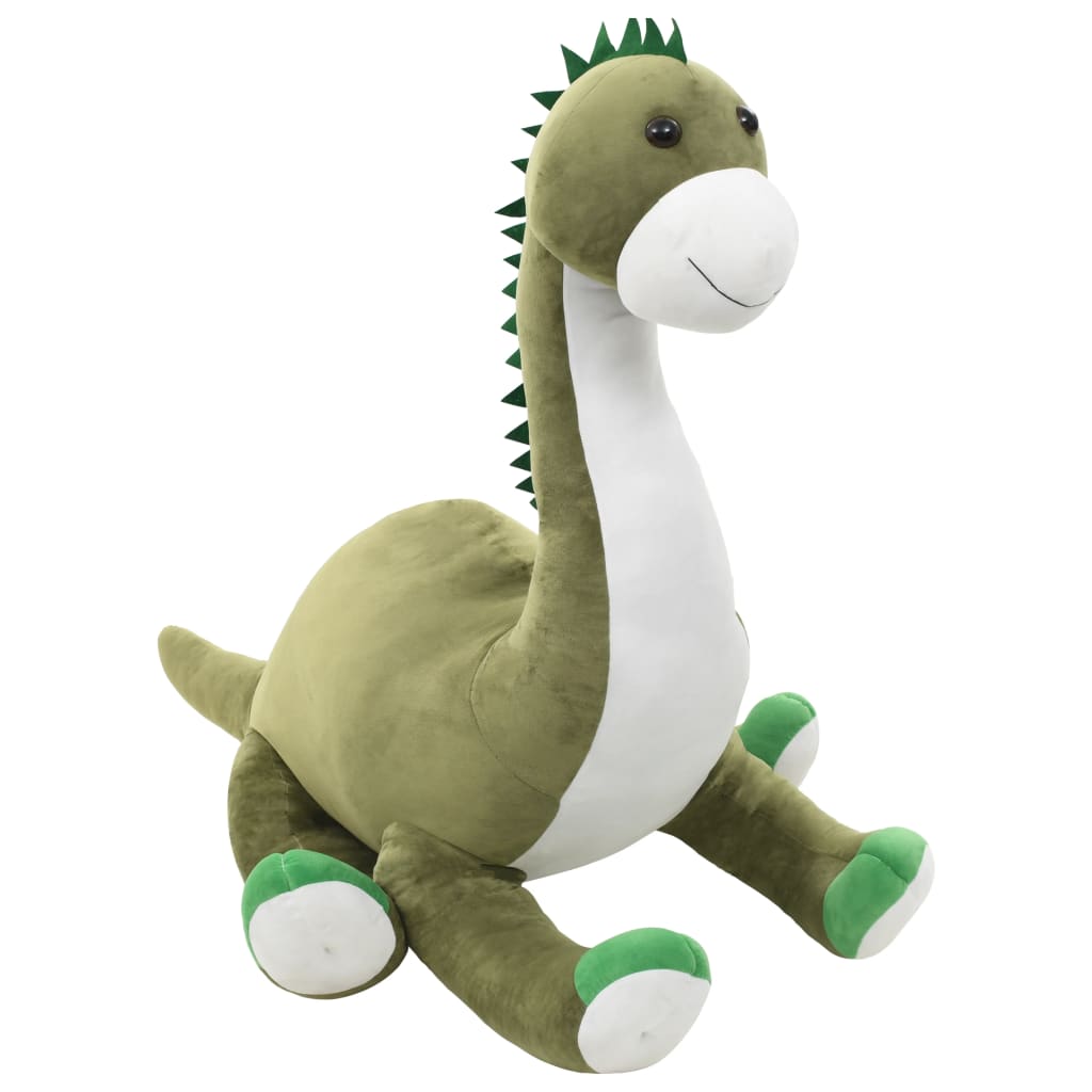 vidaXL Dinosaur Brontosaurus Cuddly Toy Plush Green