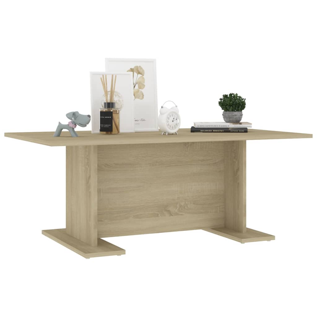 vidaXL Coffee Table Sonoma Oak 103.5x60x40 cm Engineered Wood
