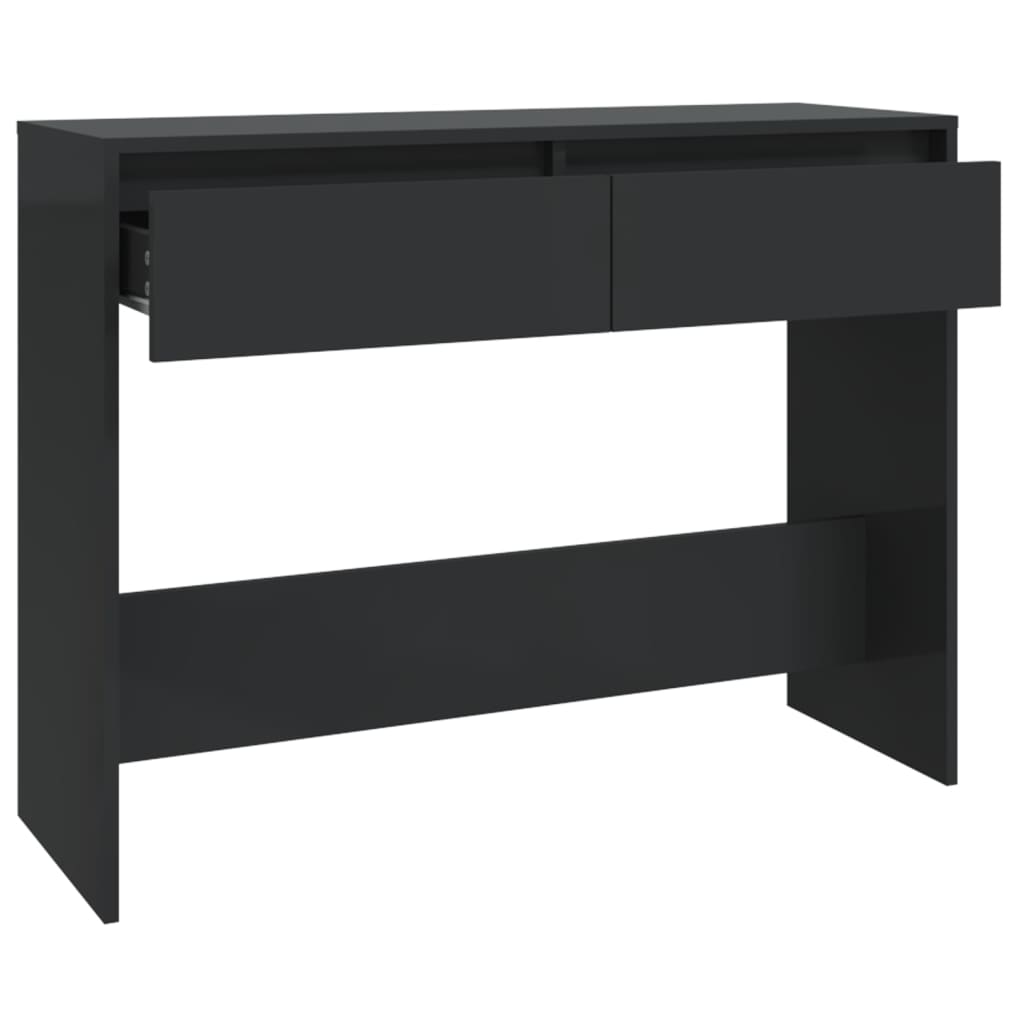 vidaXL Console Table Black 100x35x76.5 cm Engineered Wood