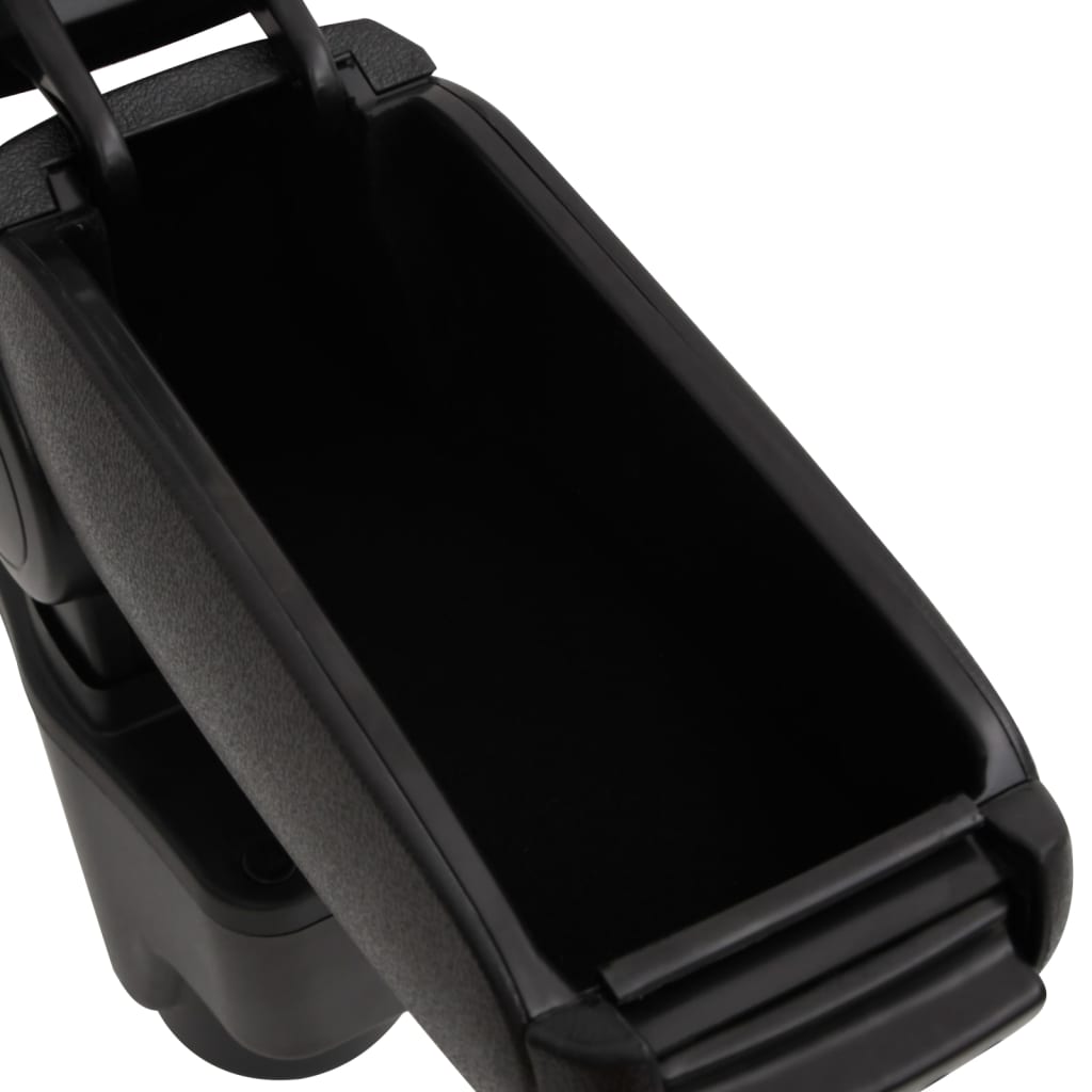 vidaXL Car Armrest Black 13x34x(36.5-53) cm ABS