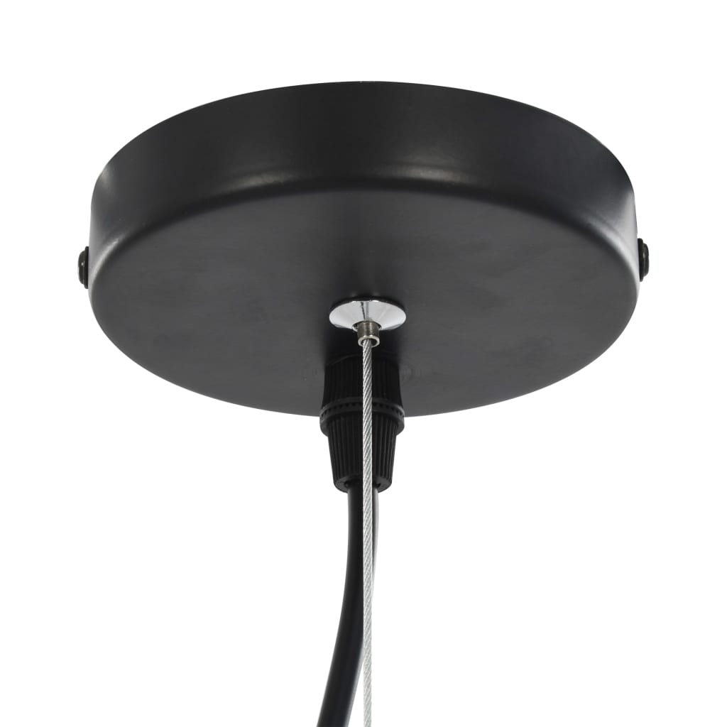 vidaXL Ceiling Lamps 2 pcs Black and Gold Semi-spherical 40 cm E27