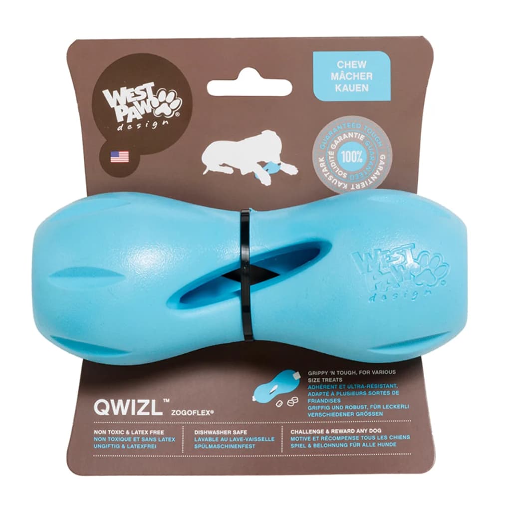 Zogoflex Dog Puzzle Toy Qwizl Size L Blue 3540