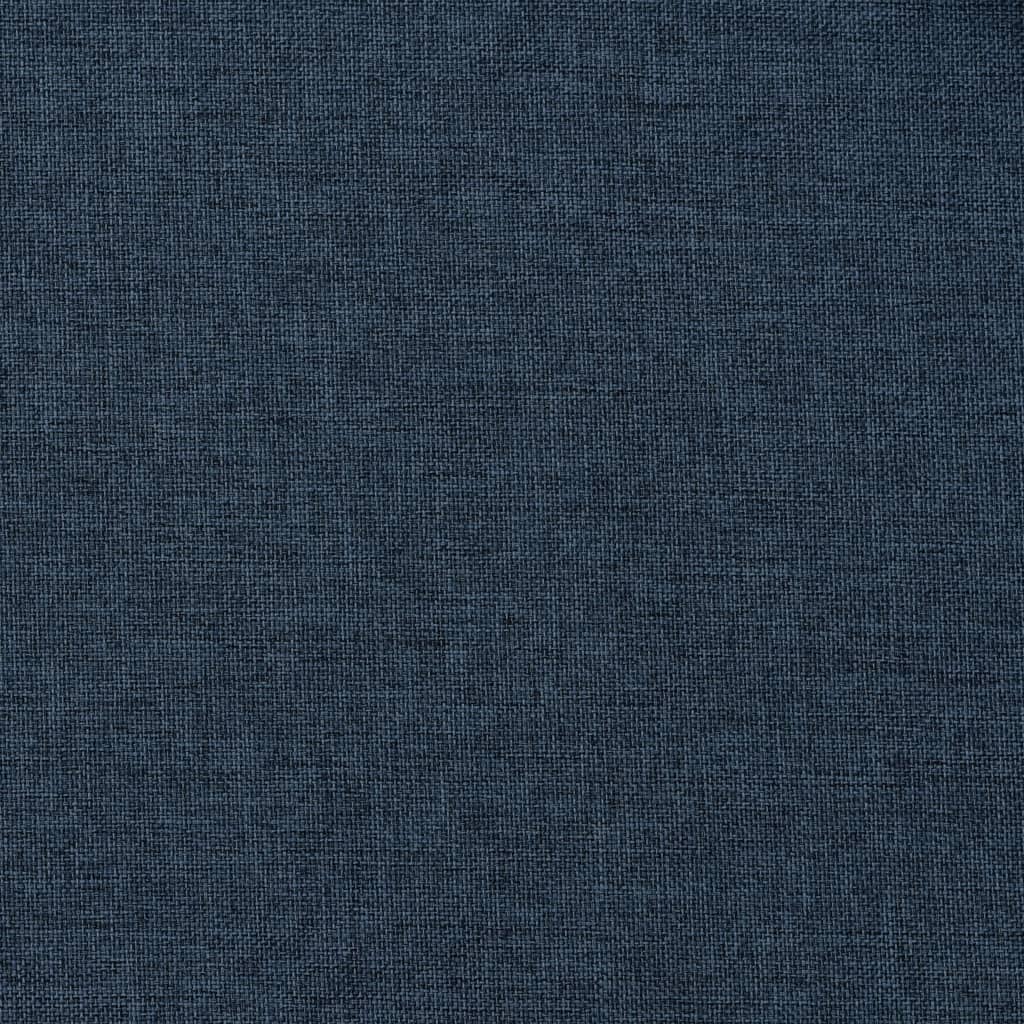 vidaXL Linen-Look Blackout Curtains with Hooks Blue 290x245 cm