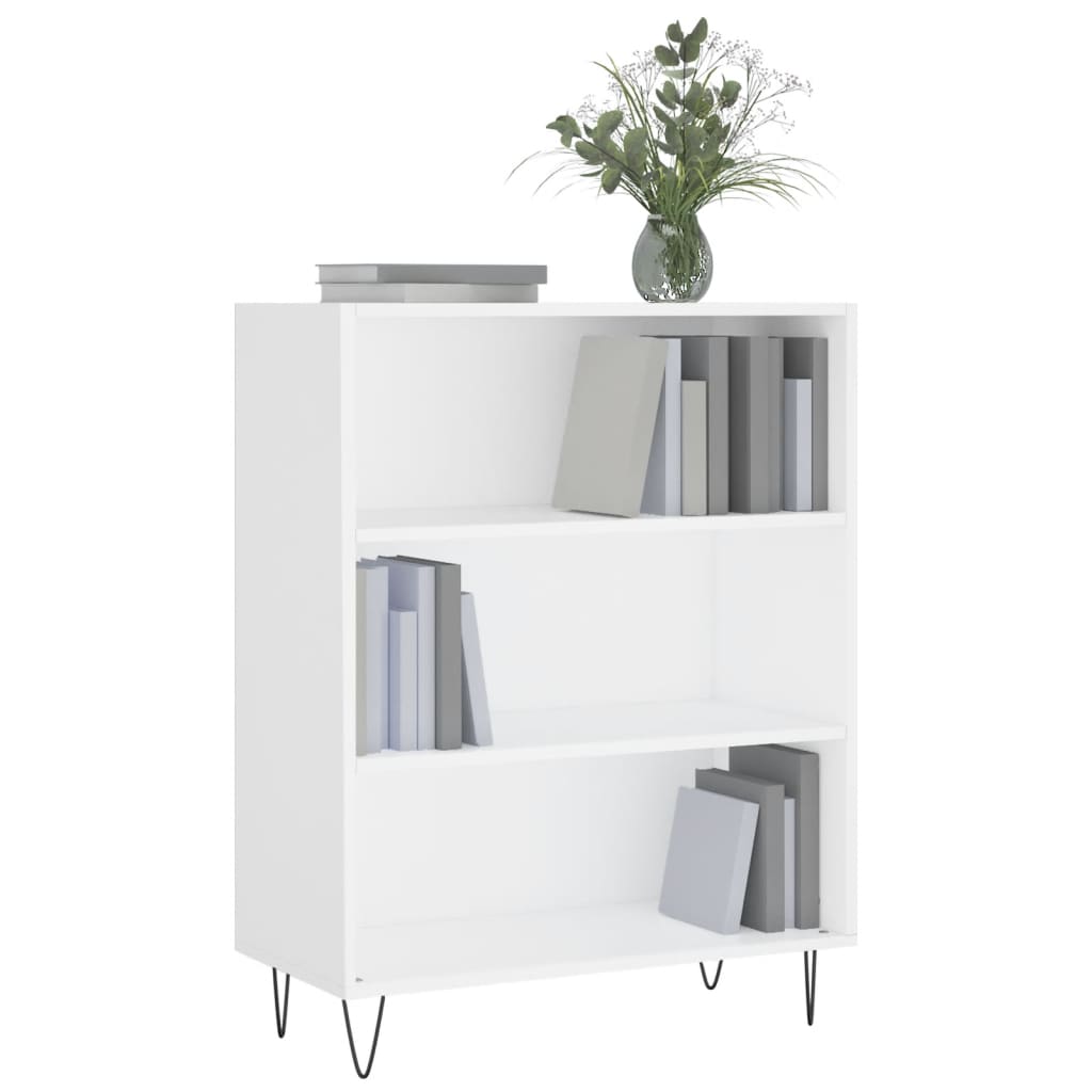 vidaXL Bookcase White 69.5x32.5x90 cm Engineered Wood