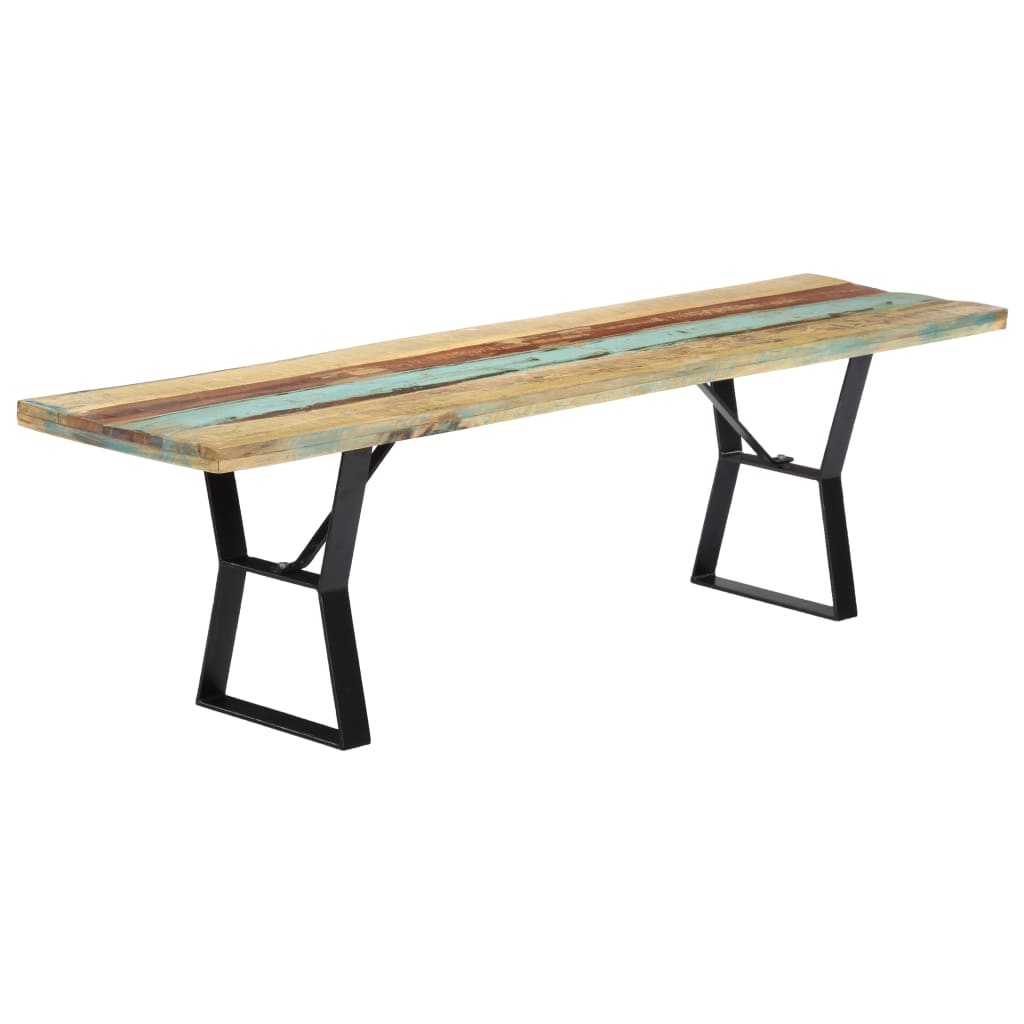 vidaXL Bench 160 cm Solid Reclaimed Wood