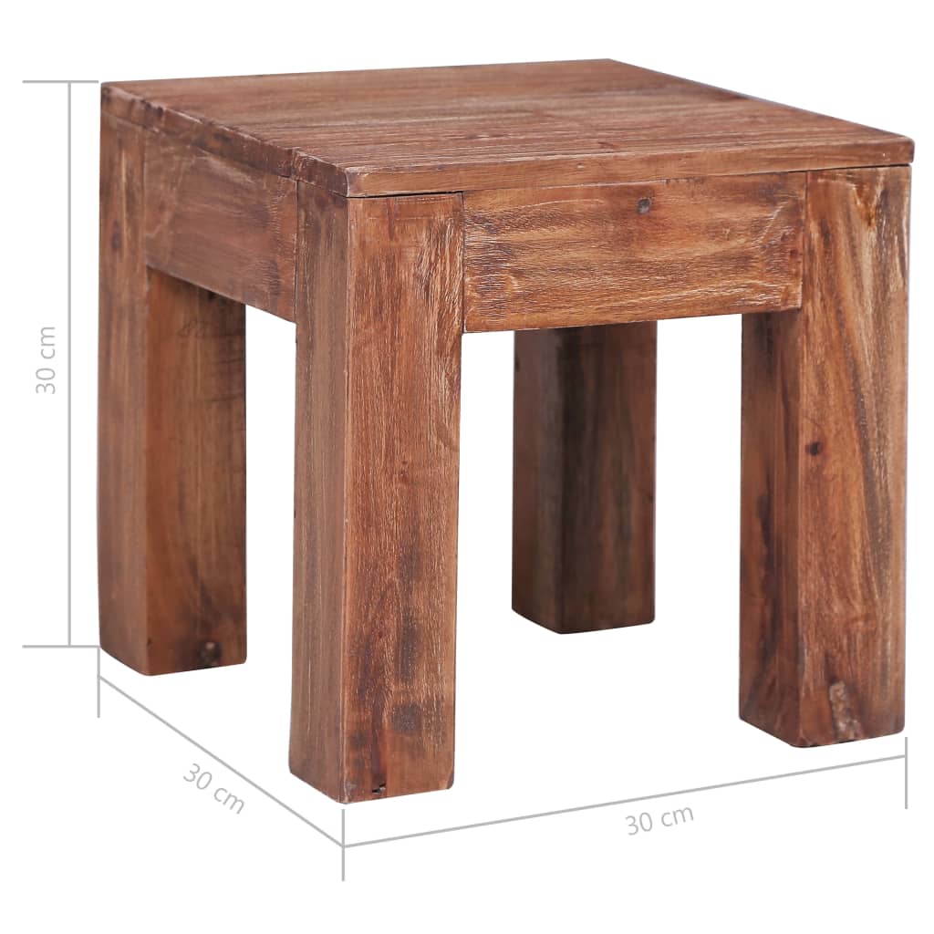 vidaXL Coffee Table 30x30x30 cm Solid Reclaimed Wood