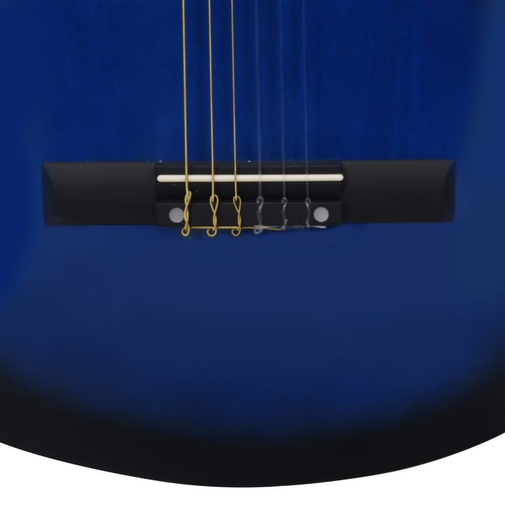 vidaXL Western Classical Cutaway Guitar with Equalizer 6 Strings Blue
