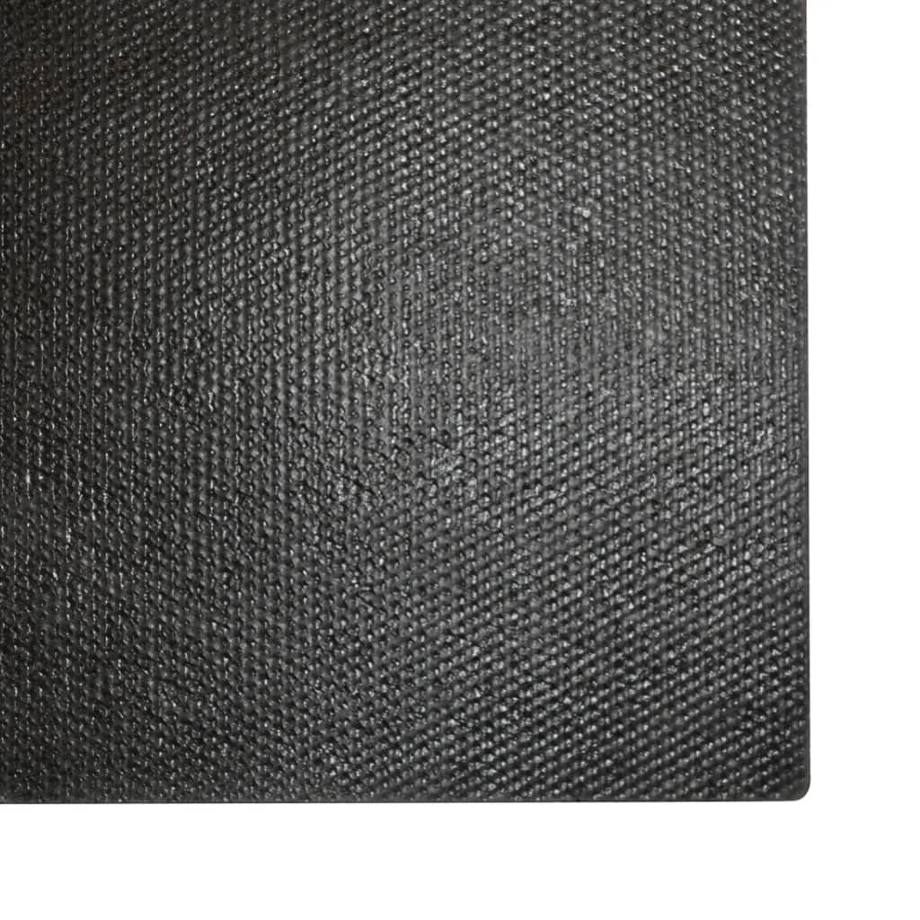 vidaXL Door Mat Black 100x300 cm Tufted Coir