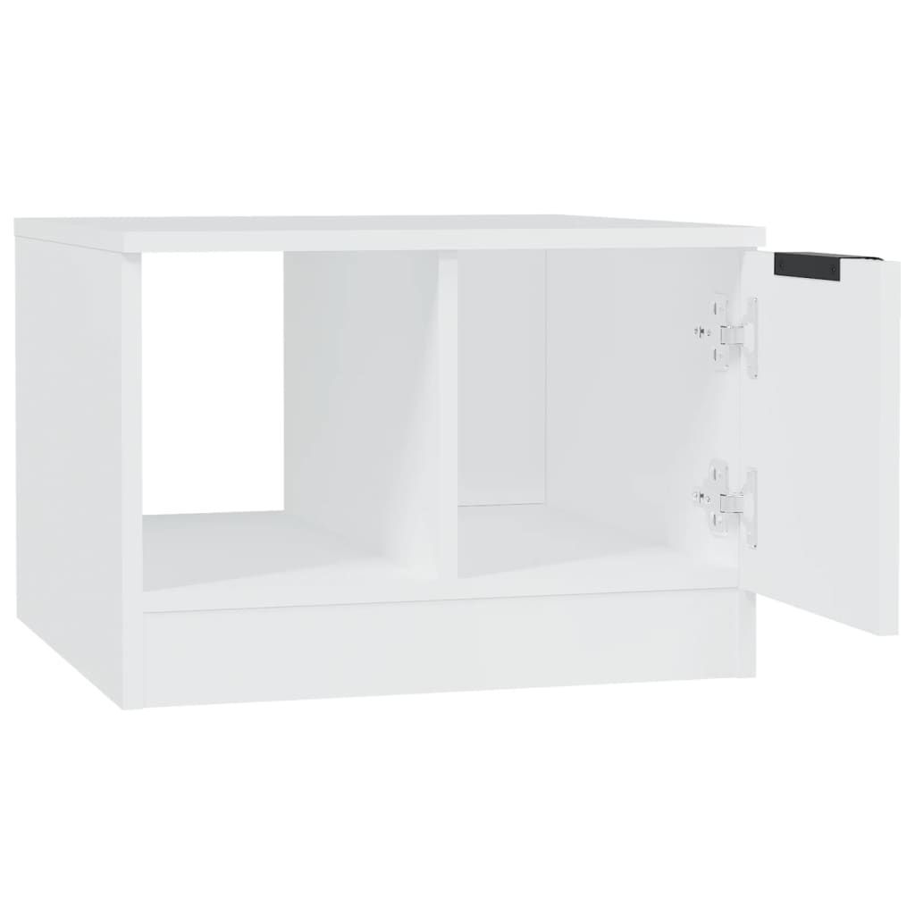 vidaXL Coffee Table White 50x50x36 cm Engineered Wood